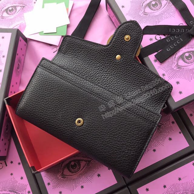 Gucci包 古馳新款女包 Gucci斜跨女包 Gucci鏈條包 570145黑皮  gdj1198